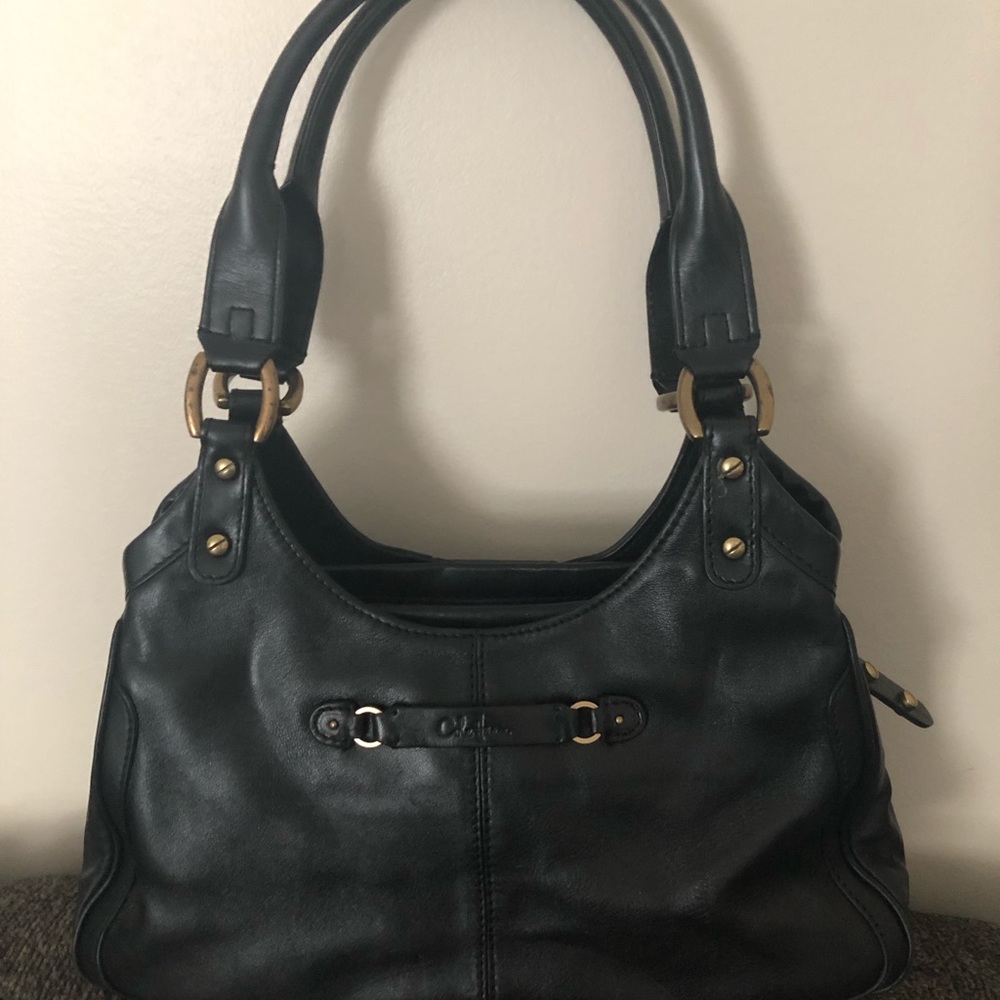 Cole Haan black leather handbag